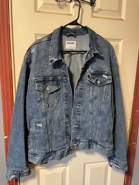 Old Navy Blue Denim Jacket with Light Distress